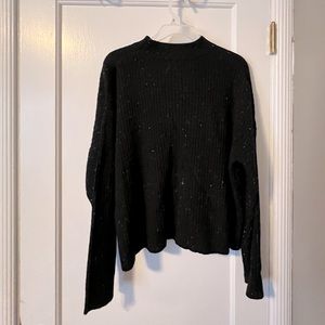 Black Sweater, Speckled, Long Sleeved